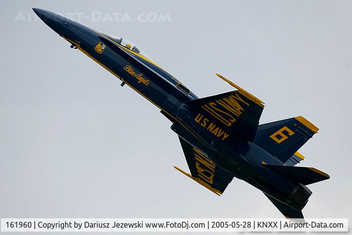 161960, McDonnell Douglas F/A-18A Hornet C/N 0172/A134, F/A-18A Hornet 161960 C/N 0172 from Blue Angels Demo Team  NAS Pensacola, FL