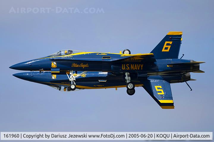 161960, McDonnell Douglas F/A-18A Hornet C/N 0172/A134, F/A-18A Hornet 161960 C/N 0172 from Blue Angels Demo Team  NAS Pensacola, FL