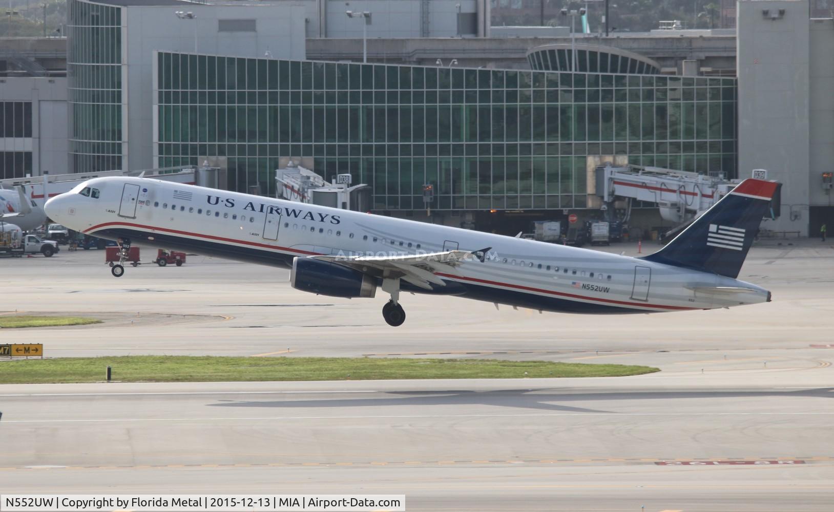 N552UW, 2011 Airbus A321-231 C/N 4957, USAirways
