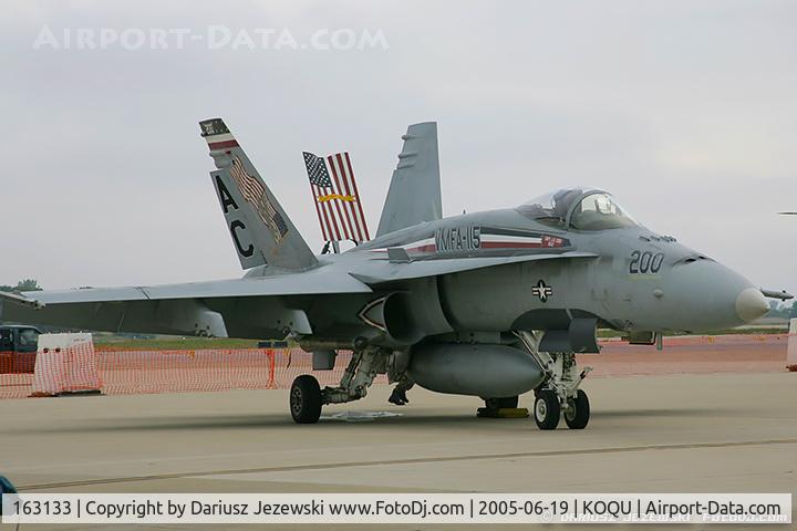 163133, 1987 McDonnell Douglas F/A-18A Hornet C/N 544/A452, F/A-18A Hornet 163133 AC-200 from VMFA-115 