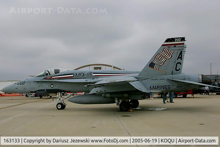 163133, 1987 McDonnell Douglas F/A-18A Hornet C/N 544/A452, F/A-18A Hornet 163133 AC-200 from VMFA-115 