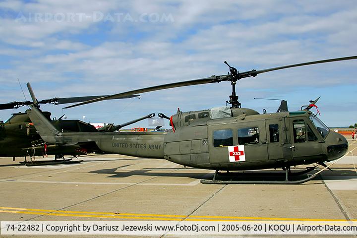 74-22482, 1974 Bell UH-1V Iroquois C/N 13806, UH-1V Iroquois 74-22482  from 681st MedCo  Quonset Point ANGS, RI
