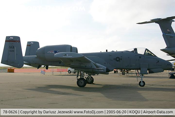 78-0626, 1978 Fairchild Republic A-10A Thunderbolt II C/N A10-0246, A-10A Thunderbolt 78-0626 MA from 131st FS 