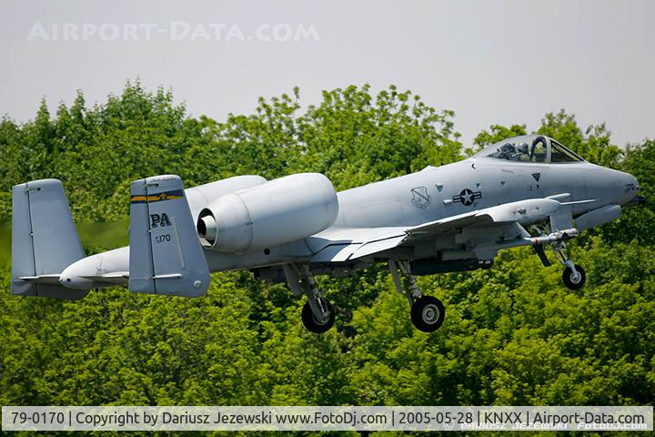 79-0170, 1979 Fairchild Republic A-10A Thunderbolt II C/N A10-0434, A-10A Thunderbolt 79-0170 PA from 103rd FS 