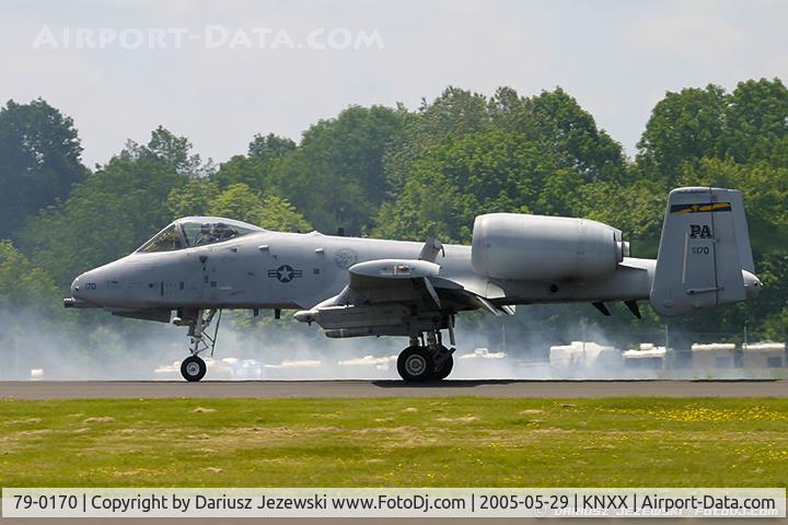 79-0170, 1979 Fairchild Republic A-10A Thunderbolt II C/N A10-0434, A-10A Thunderbolt 79-0170 PA from 103rd FS 