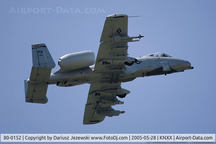 80-0152, 1980 Fairchild Republic A-10C Thunderbolt II C/N A10-0502, A-10C Thunderbolt 80-0152 IN from 163rd FS 