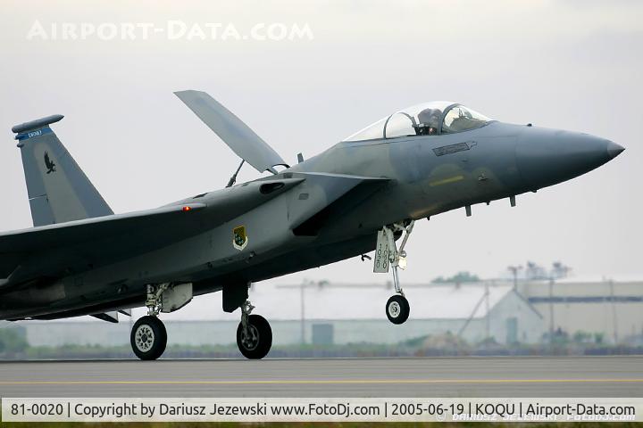 81-0020, 1981 McDonnell Douglas F-15C Eagle C/N 0733/C203, F-15C Eagle 81-0020 FF from 71st FS 