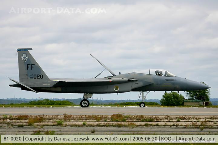 81-0020, 1981 McDonnell Douglas F-15C Eagle C/N 0733/C203, F-15C Eagle 81-0020 FF from 71st FS 