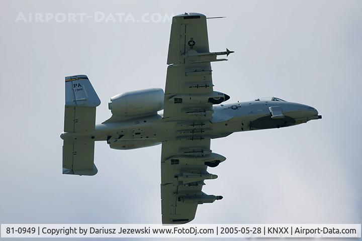 81-0949, 1981 Fairchild Republic A-10C Thunderbolt II C/N A10-0644, A-10C Thunderbolt II 81-0949 PA from 103rd FS 