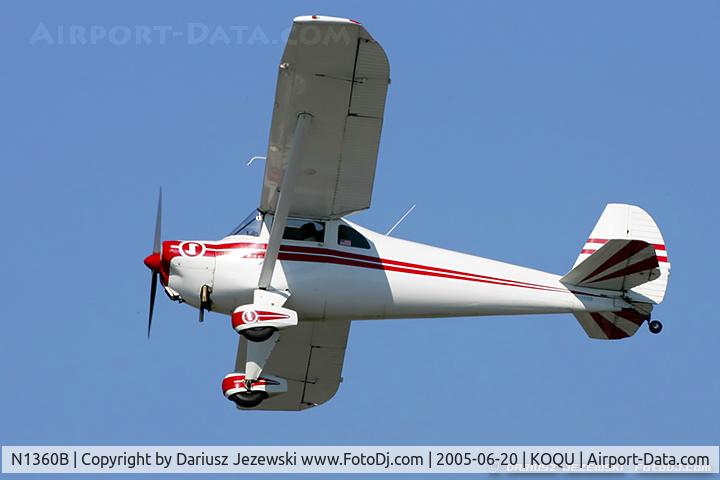 N1360B, 1948 Luscombe 8E Silvaire C/N 5987, Luscombe 8E Silvaire  C/N 5987, N1360B