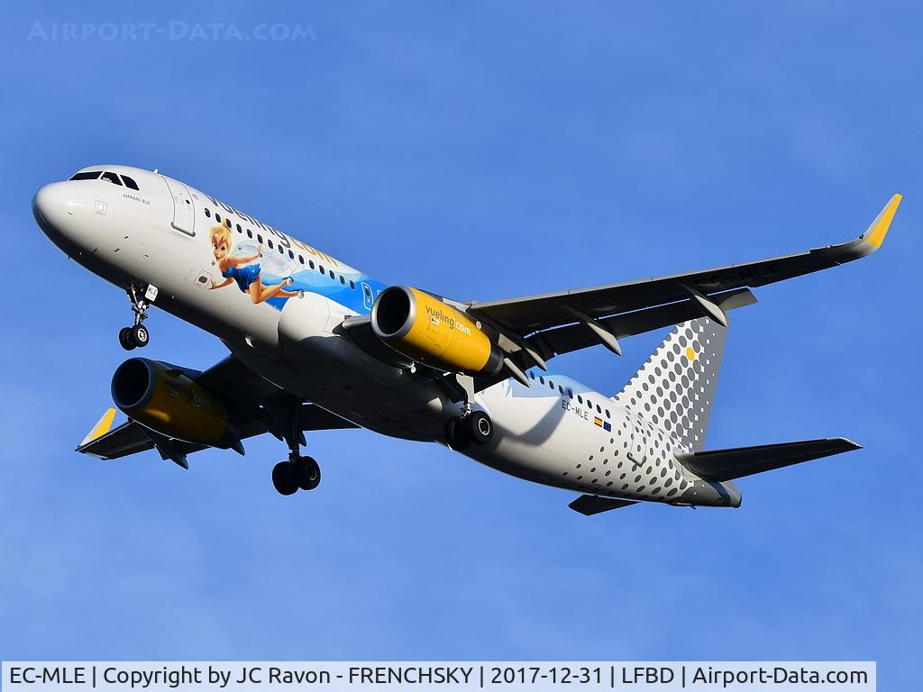 EC-MLE, 2016 Airbus A320-232 C/N 7109, Vueling (25 years Disneyland Livery) VY2915 from Barcelona (BCN)