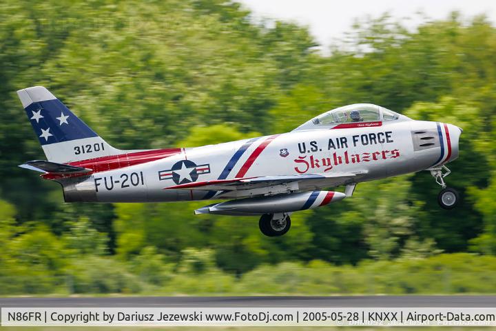 N86FR, 1952 North American F-86F Sabre C/N 191-655, North American F-86F Sabre  C/N 52-4959, NX86FR