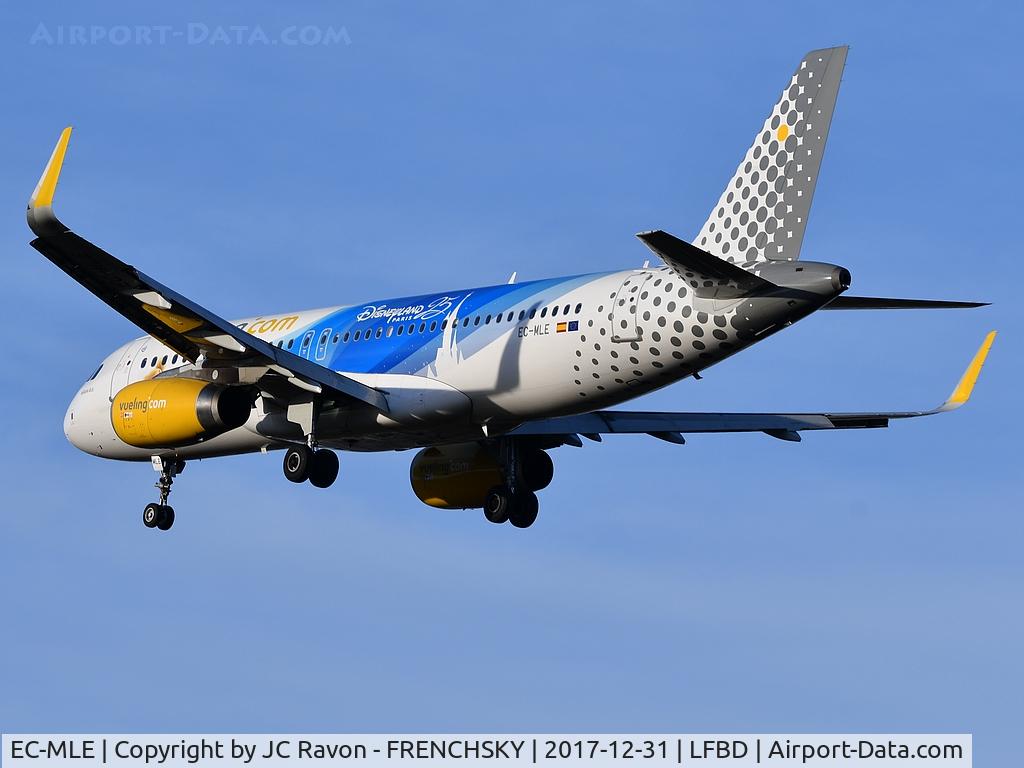 EC-MLE, 2016 Airbus A320-232 C/N 7109, Vueling (25 years Disneyland Livery) VY2915 from Barcelona (BCN)