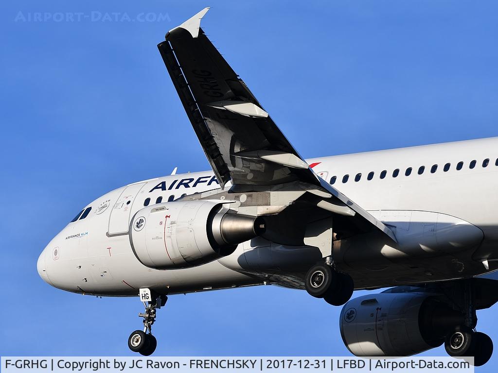F-GRHG, 1999 Airbus A319-111 C/N 1036, AF6254 from Paris Orly