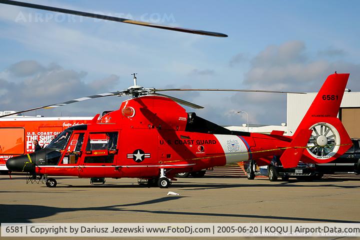 6581, 1988 Aerospatiale HH-65C Dolphin C/N 6279, HH-65C Dolphin 6581  from   CGAS Atlantic City, NJ
