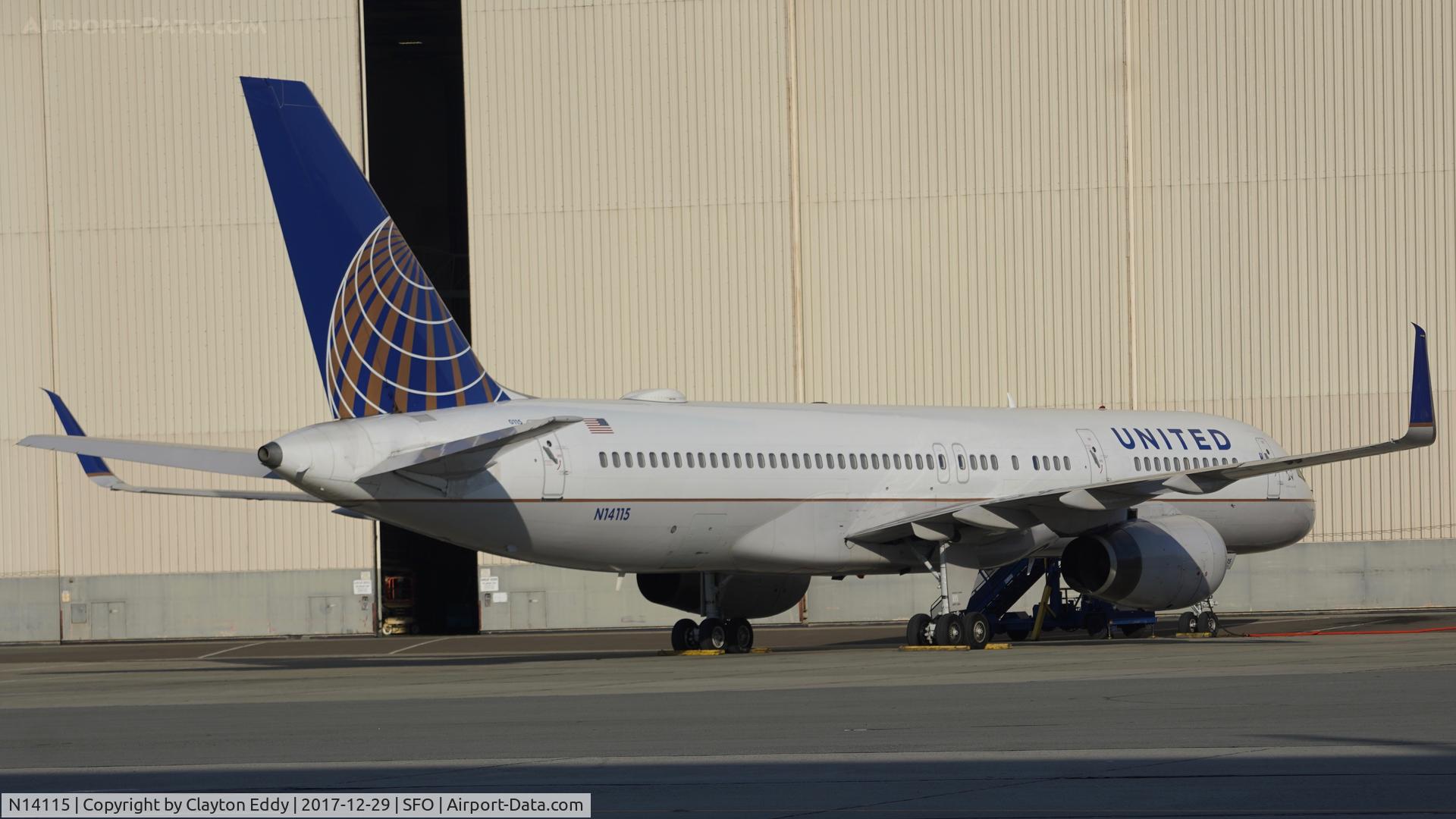N14115, 1995 Boeing 757-224 C/N 27557, SFO 2017.