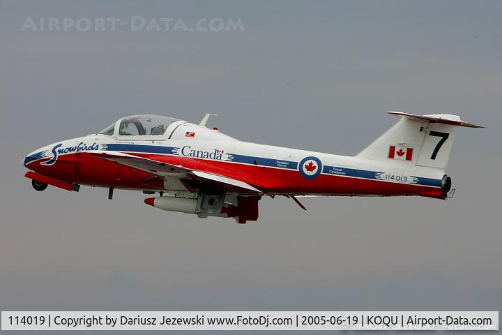 114019, Canadair CT-114 Tutor C/N 1019, CAF CT-114 Tutor 114019 C/N 1019 from Snowbirds Demo Team 15 Wing CFB Moose Jaw, SK