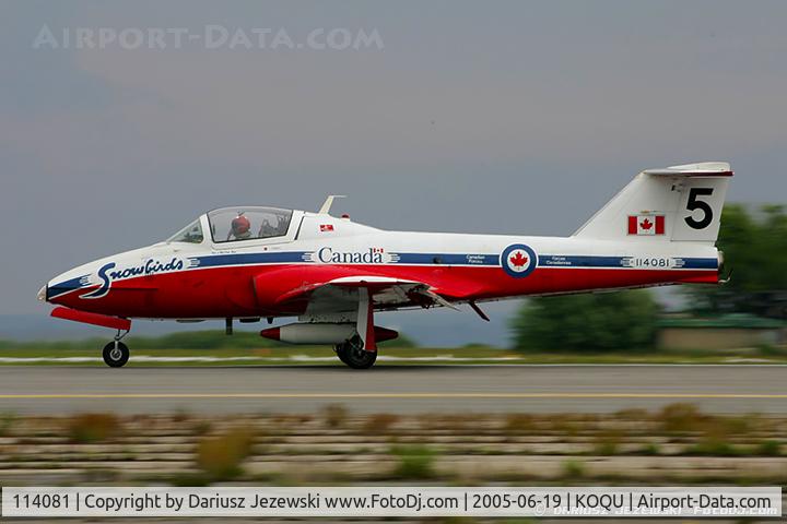 114081, Canadair CT-114 Tutor C/N 1081, CAF CT-114 Tutor 114081 C/N 1081 from Snowbirds Demo Team 15 Wing CFB Moose Jaw, SK