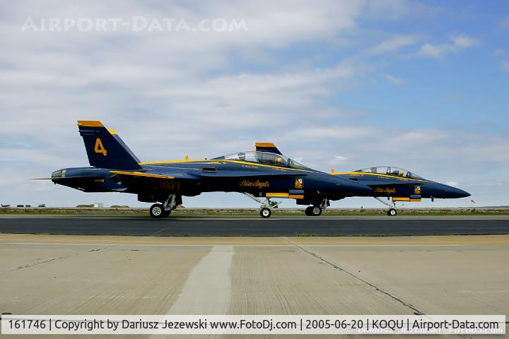 161746, McDonnell Douglas F/A-18B Hornet C/N 0103, F/A-18B Hornet 161746 C/N 0103 from Blue Angels Demo Team  NAS Pensacola, FL