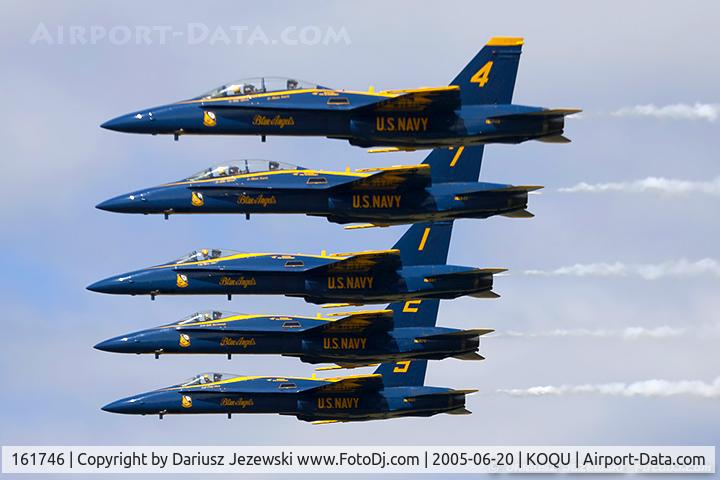 161746, McDonnell Douglas F/A-18B Hornet C/N 0103, F/A-18B Hornet 161746 C/N 0103 from Blue Angels Demo Team  NAS Pensacola, FL