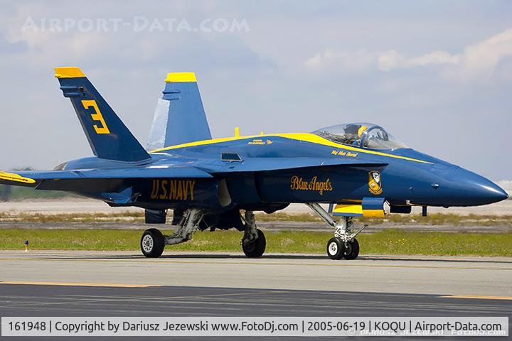 161948, McDonnell Douglas F/A-18A Hornet C/N 0157, F/A-18A Hornet 161948 C/N 0157 from Blue Angels Demo Team  NAS Pensacola, FL