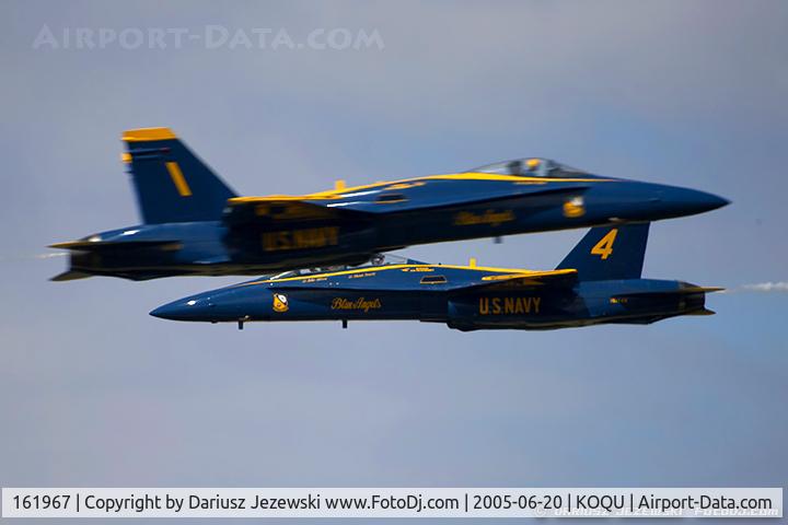 161967, McDonnell Douglas F/A-18A Hornet C/N 0183/A144, F/A-18A Hornet 161967 C/N 0183 from Blue Angels Demo Team  NAS Pensacola, FL