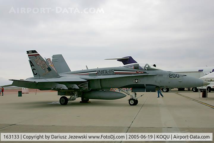 163133, 1987 McDonnell Douglas F/A-18A Hornet C/N 544/A452, F/A-18A Hornet 163133 AC-200 from VMFA-115 