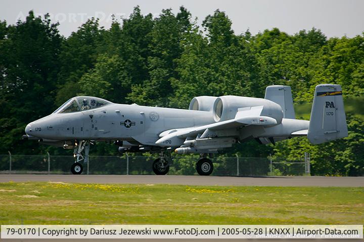 79-0170, 1979 Fairchild Republic A-10A Thunderbolt II C/N A10-0434, A-10A Thunderbolt 79-0170 PA from 103rd FS 