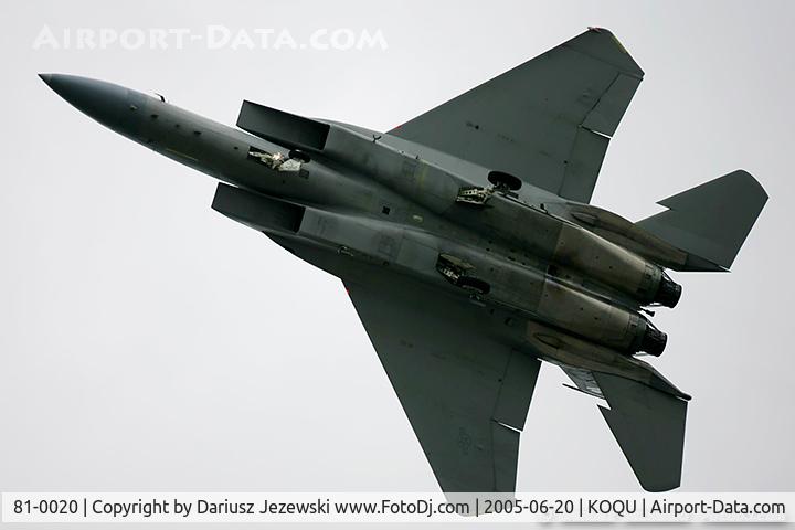 81-0020, 1981 McDonnell Douglas F-15C Eagle C/N 0733/C203, F-15C Eagle 81-0020 FF from 71st FS 