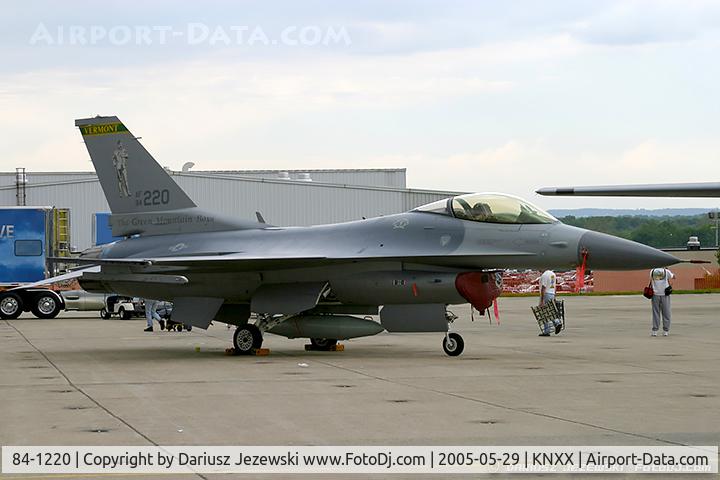 84-1220, 1984 General Dynamics F-16C Fighting Falcon C/N 5C-57, F-16C Fighting Falcon 84-1220  from 134th FS 