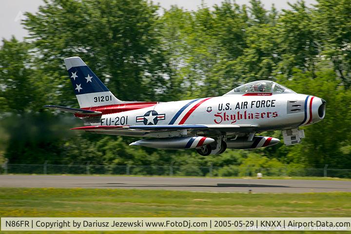 N86FR, 1952 North American F-86F Sabre C/N 191-655, North American F-86F Sabre  C/N 52-4959, NX86FR