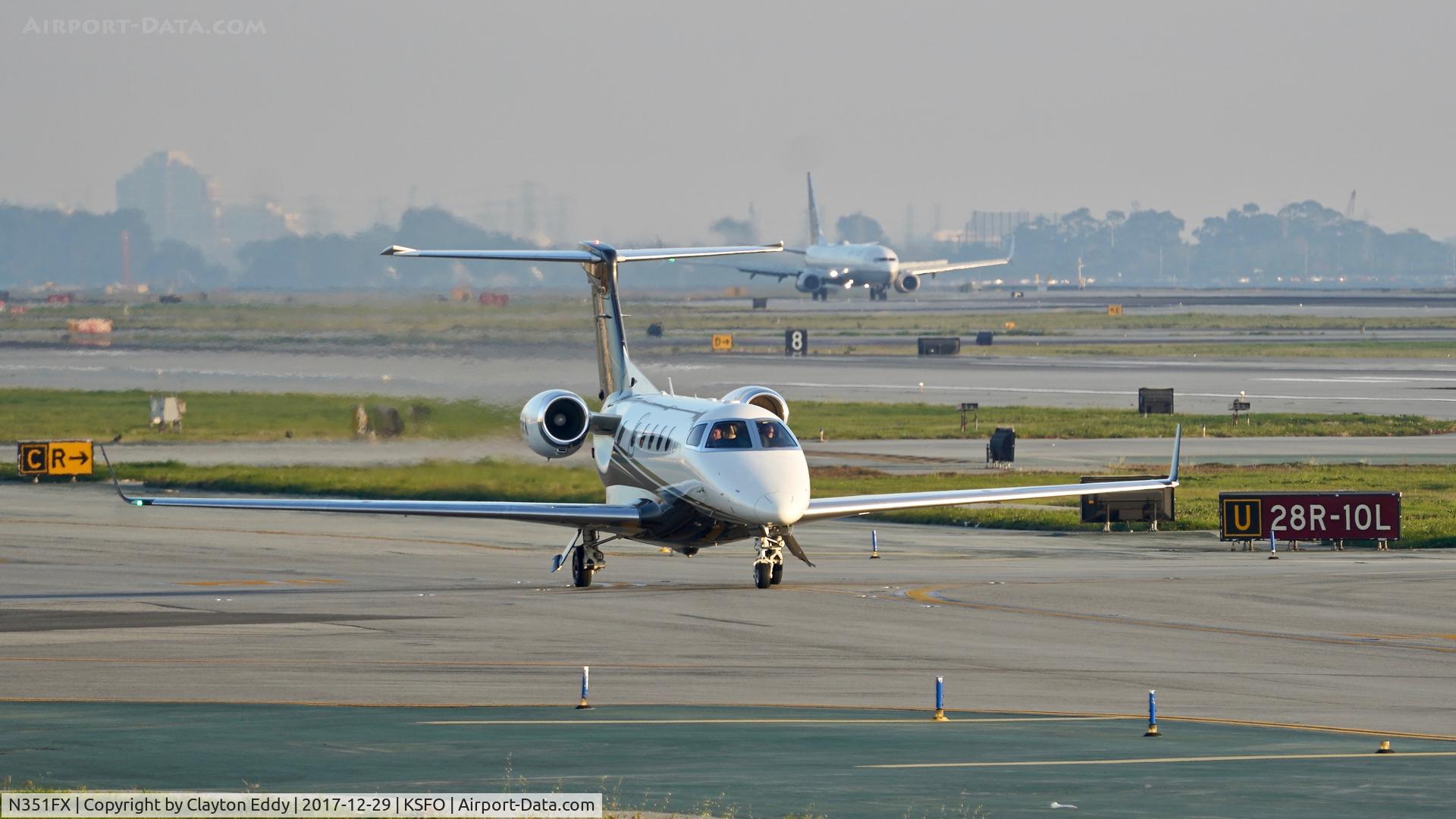 N351FX, 2012 Embraer EMB-505 Phenom 300 C/N 50500105, SFO 2017.