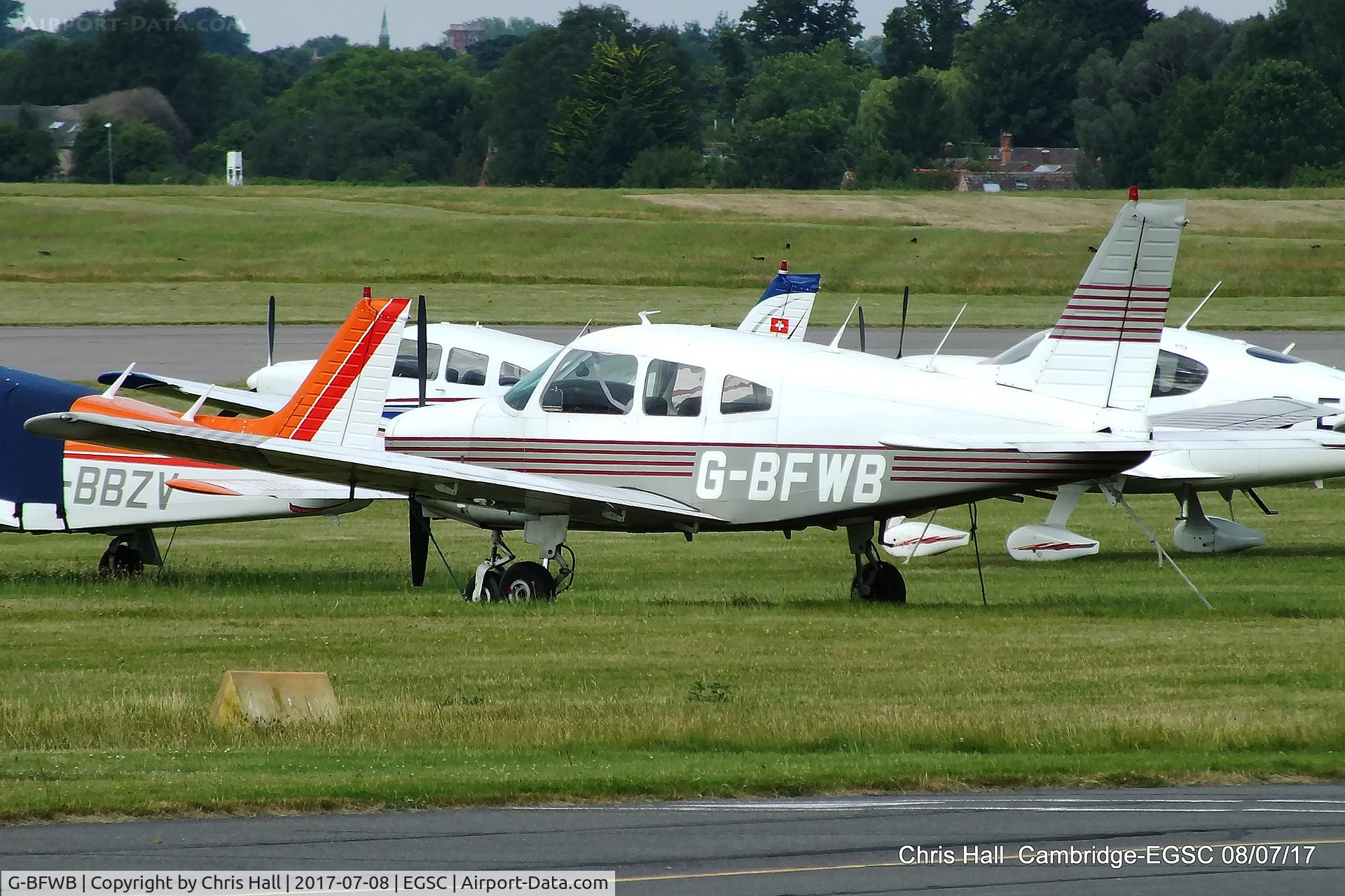G-BFWB, 1978 Piper PA-28-161 Cherokee Warrior II C/N 28-7816584, at Cambridge