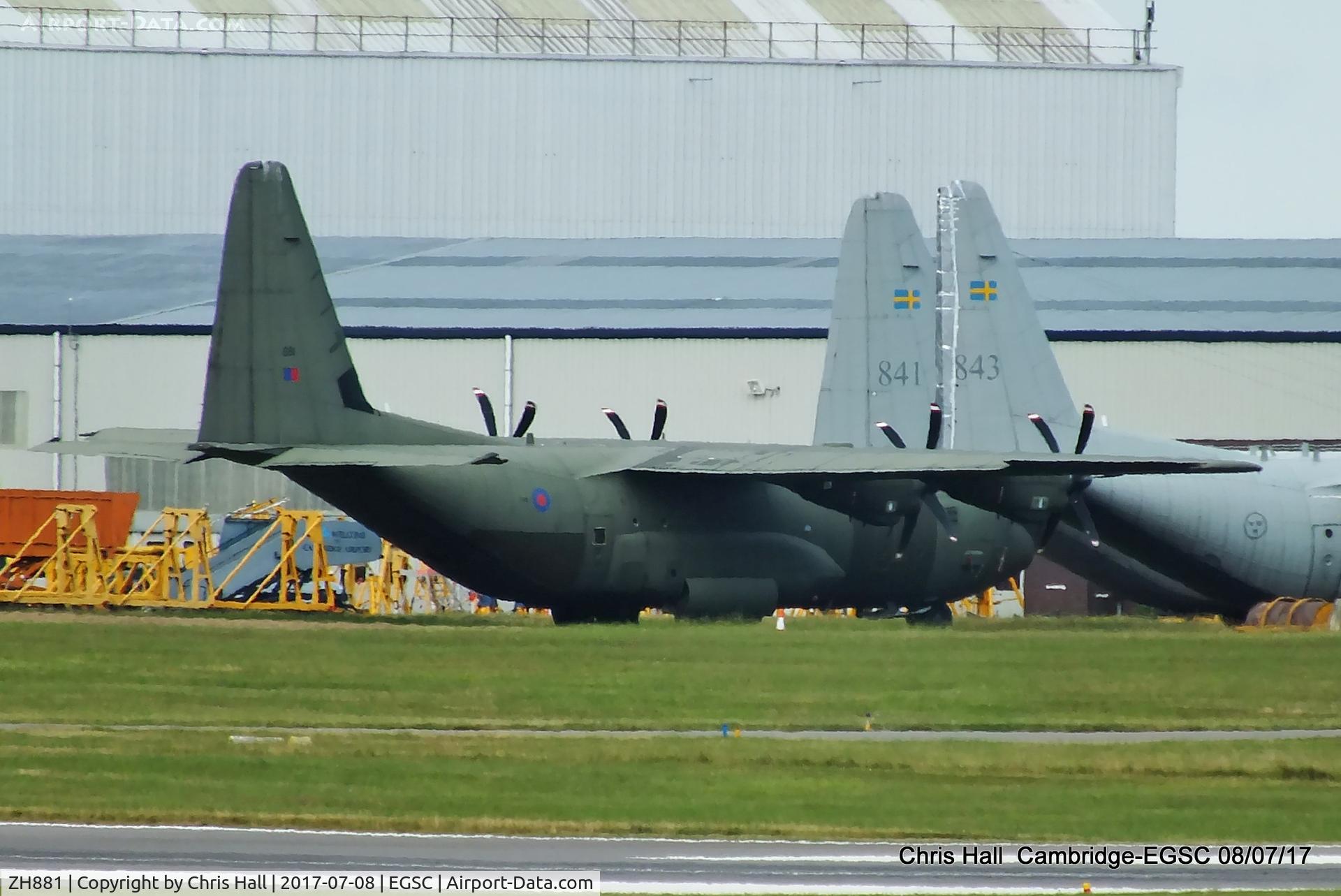 ZH881, 1999 Lockheed Martin C-130J Hercules C.5 C/N 382-5479, at Cambridge