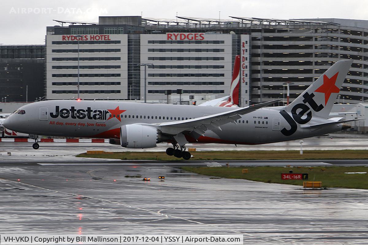 VH-VKD, 2013 Boeing 787-8 Dreamliner C/N 36229, ONTO A WET 16R