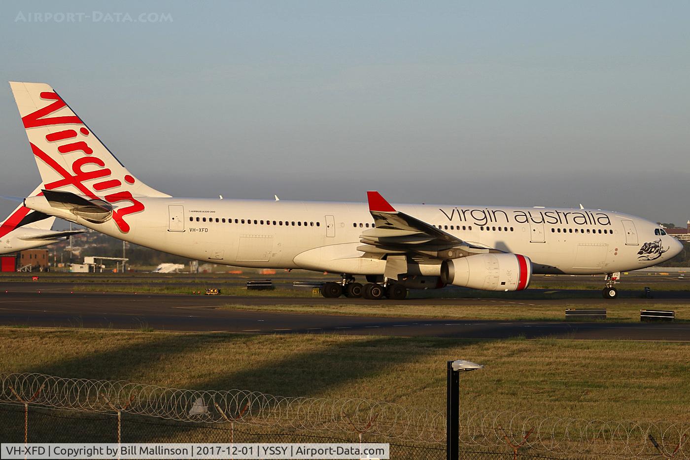 VH-XFD, 2012 Airbus A330-243 C/N 1306, TAXI FROM 34R
