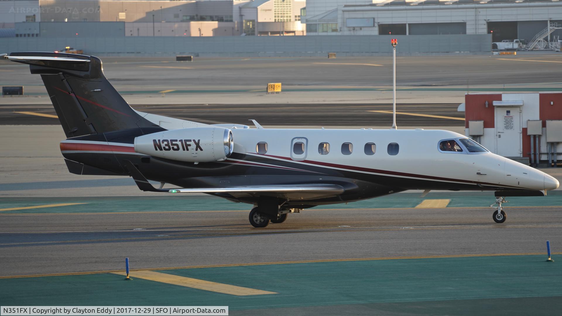 N351FX, 2012 Embraer EMB-505 Phenom 300 C/N 50500105, SFO 2017.