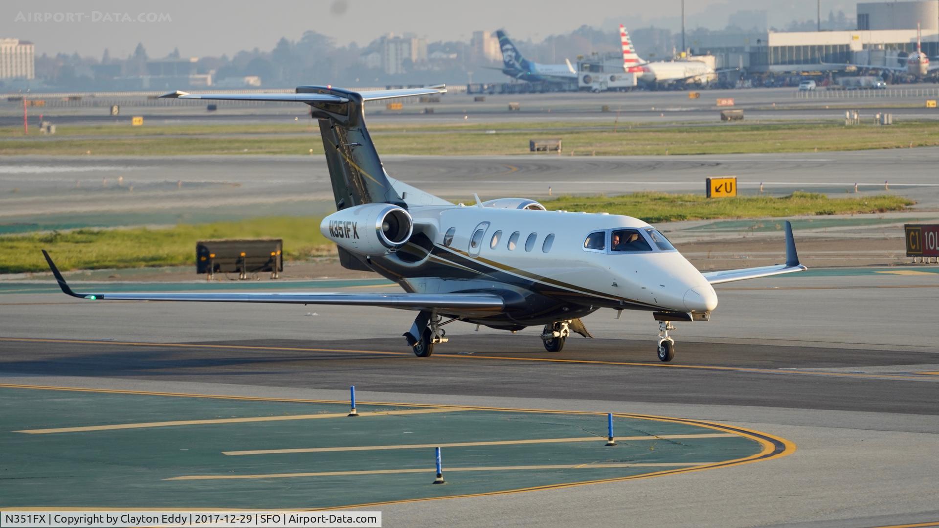 N351FX, 2012 Embraer EMB-505 Phenom 300 C/N 50500105, SFO 2017.