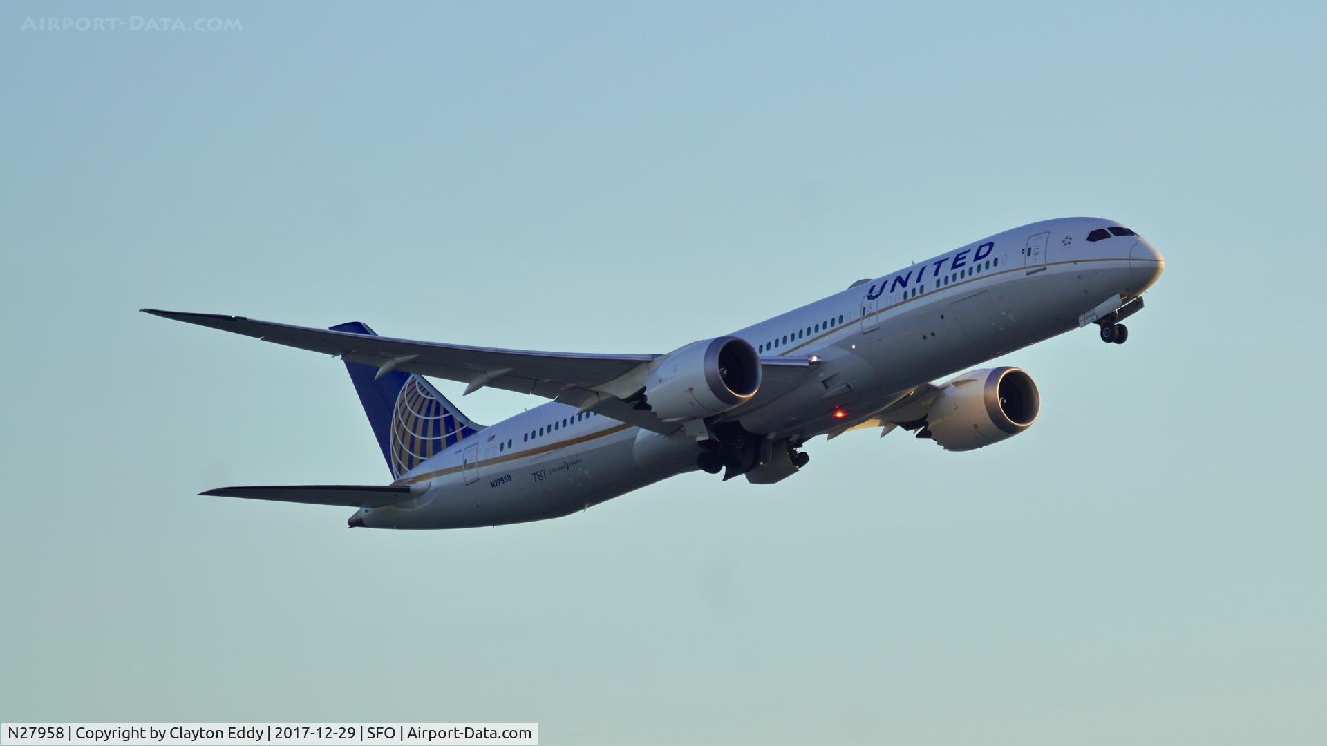 N27958, 2015 Boeing 787-9 Dreamliner C/N 36406, SFO 2017.