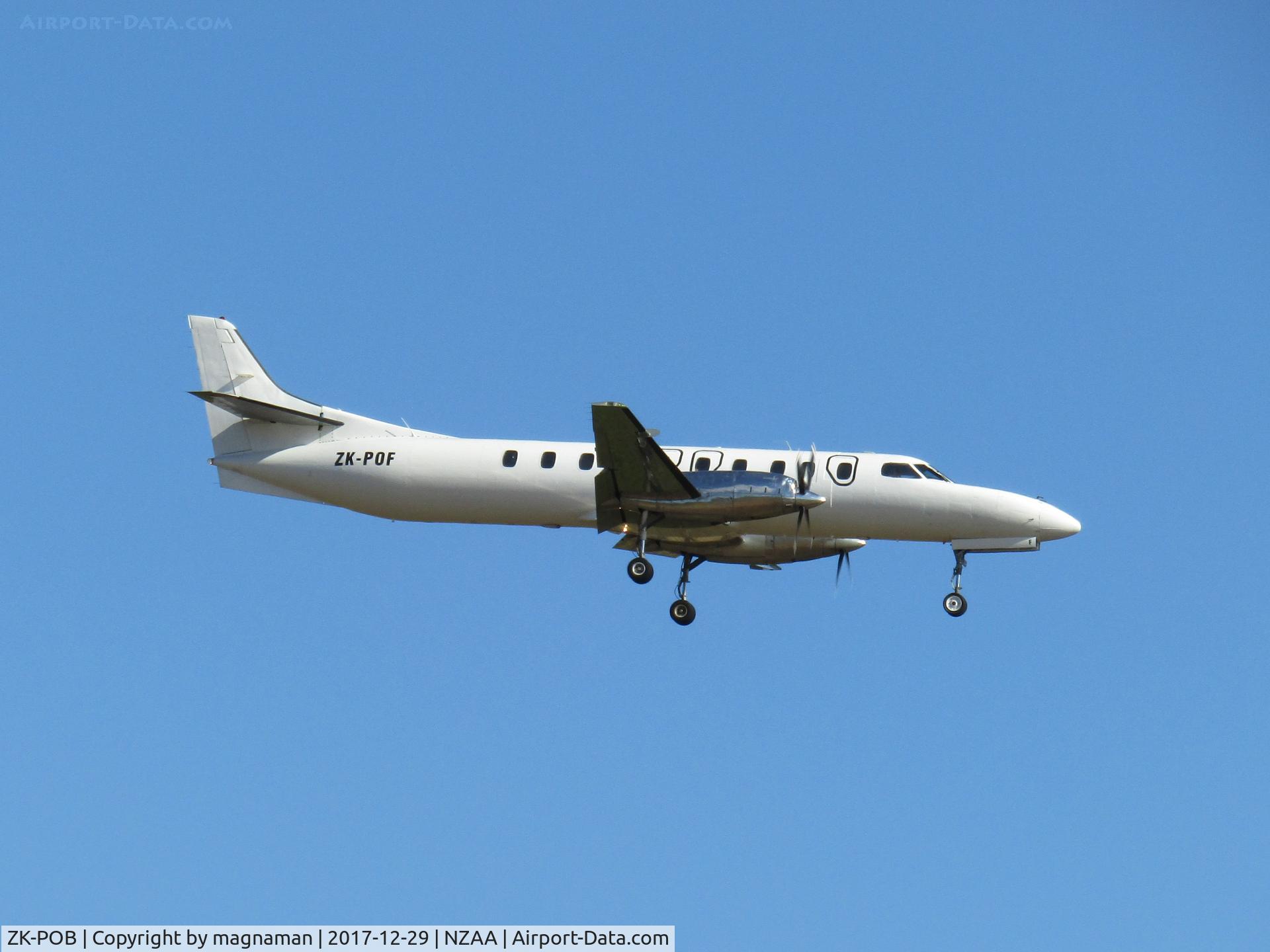 ZK-POB, 1985 Fairchild Swearingen SA-227AC Metro III C/N AC-606B, on whakatane run