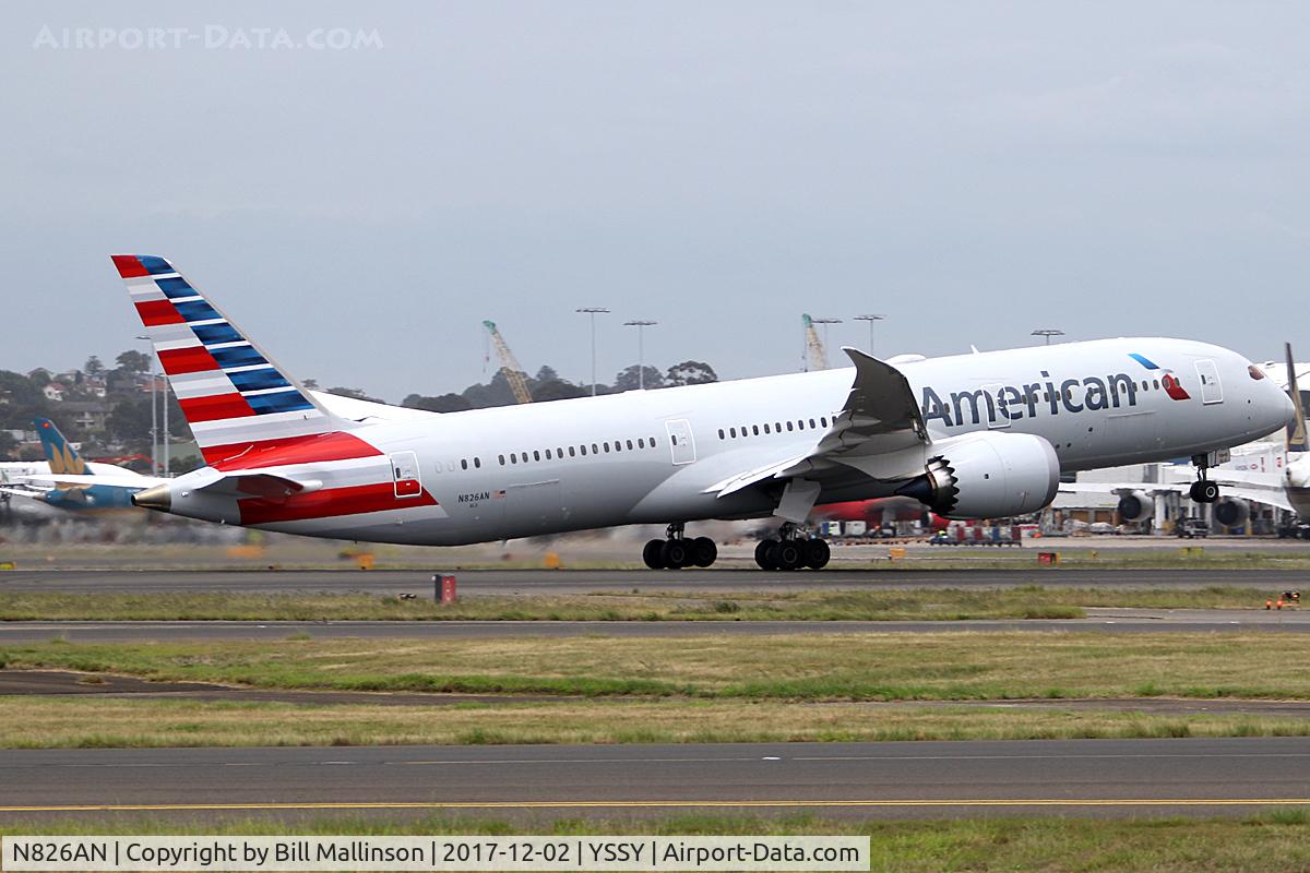N826AN, 2017 Boeing 787-9 Dreamliner C/N 40649, AWAY FROM 34L