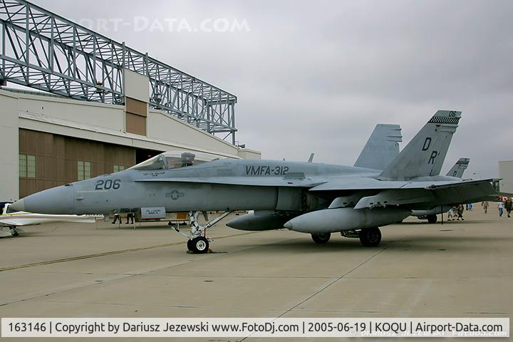 163146, McDonnell Douglas F/A-18A Hornet C/N 566/A473, F/A-18A Hornet 163146 DR-206 from VMFA-312 