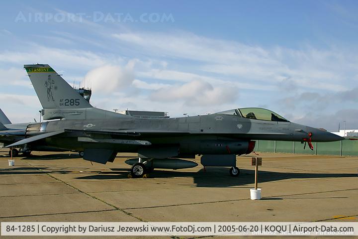 84-1285, 1984 General Dynamics F-16C Block 25A C/N 5C-122, F-16C Fighting Falcon 84-1285  from 134th FS 