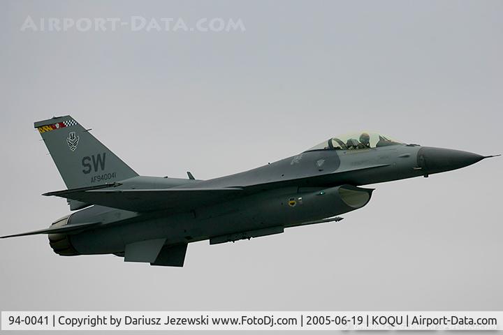 94-0041, 1994 General Dynamics F-16CM Fighting Falcon C/N CC-193, F-16CJ Fighting Falcon 94-0041 SW from 77th FS 