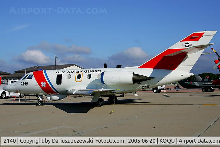 2140, 1982 Dassault HU-25A Guardian C/N 467, HU-25A Guardian 2140  from   CGAS Cape Cod, MA