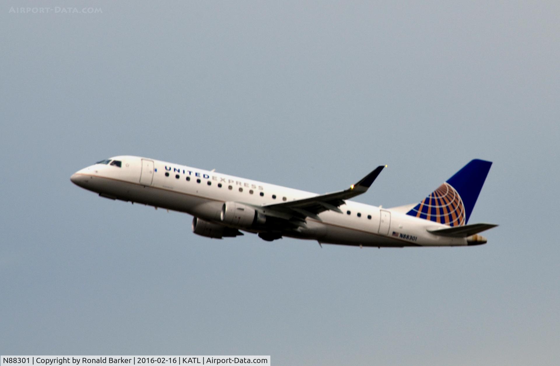 N88301, 2014 Embraer 175LR (ERJ-170-200LR) C/N 17000388, Takeoff Atlanta