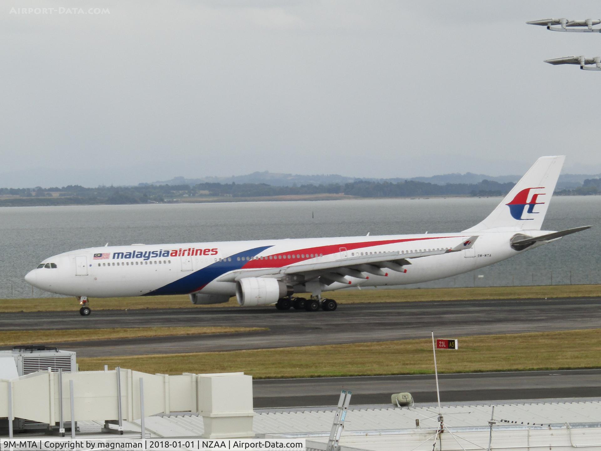 9M-MTA, 2011 Airbus A330-323 C/N 1209, slowing down - just landed