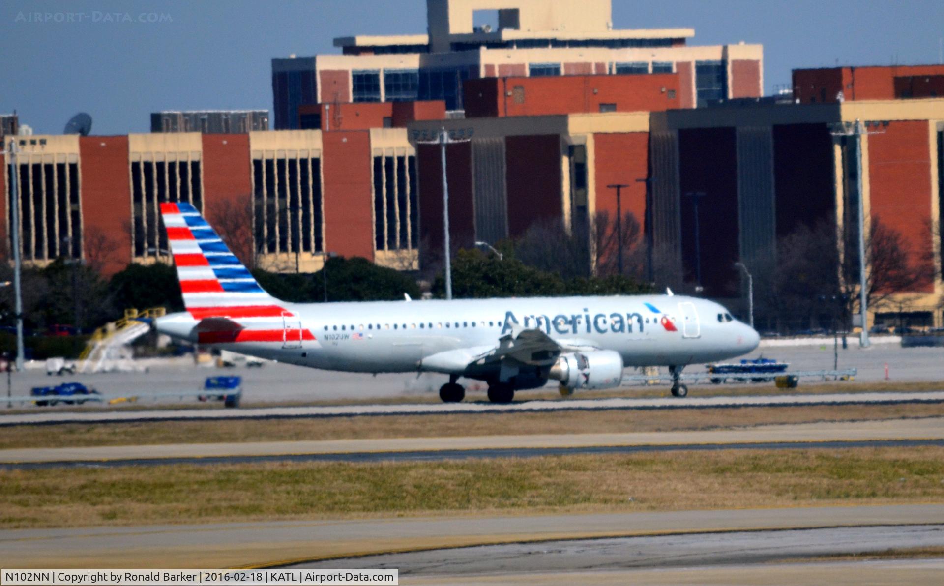 N102NN, 2013 Airbus A321-231 C/N 5860, Landing Atlanta