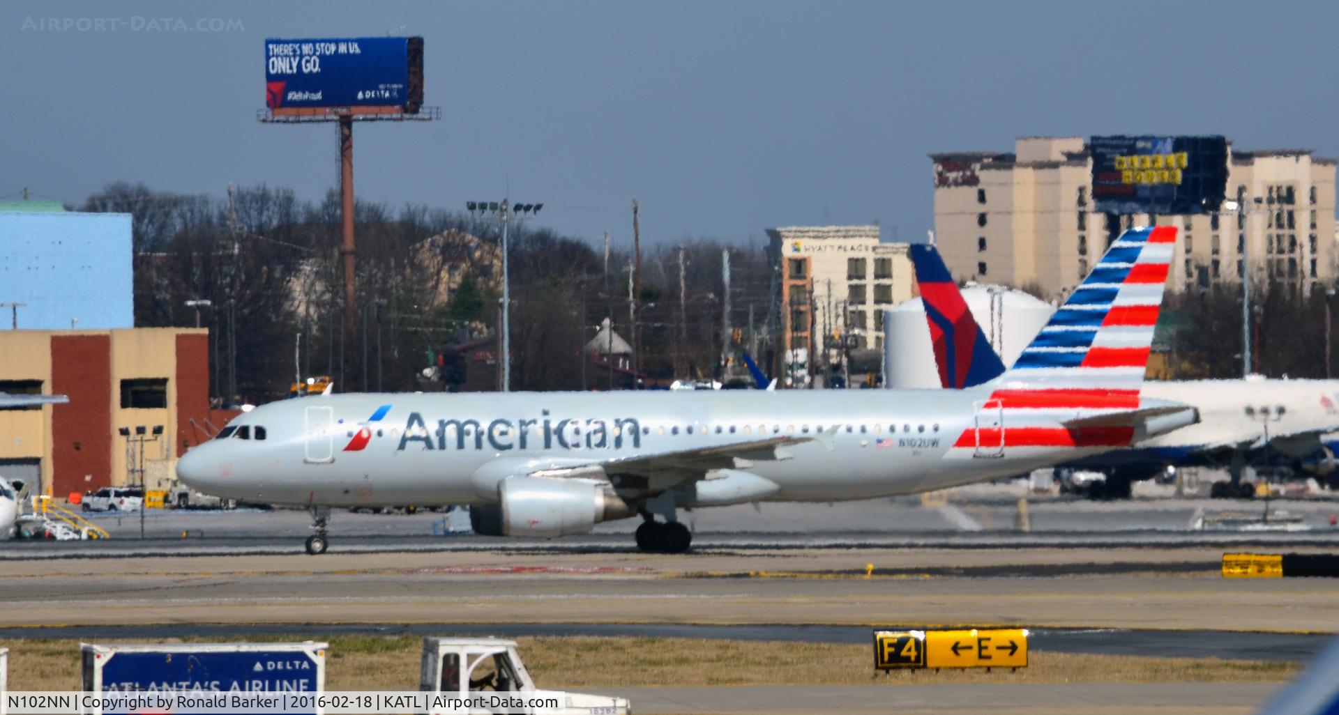 N102NN, 2013 Airbus A321-231 C/N 5860, Taxi Atlanta