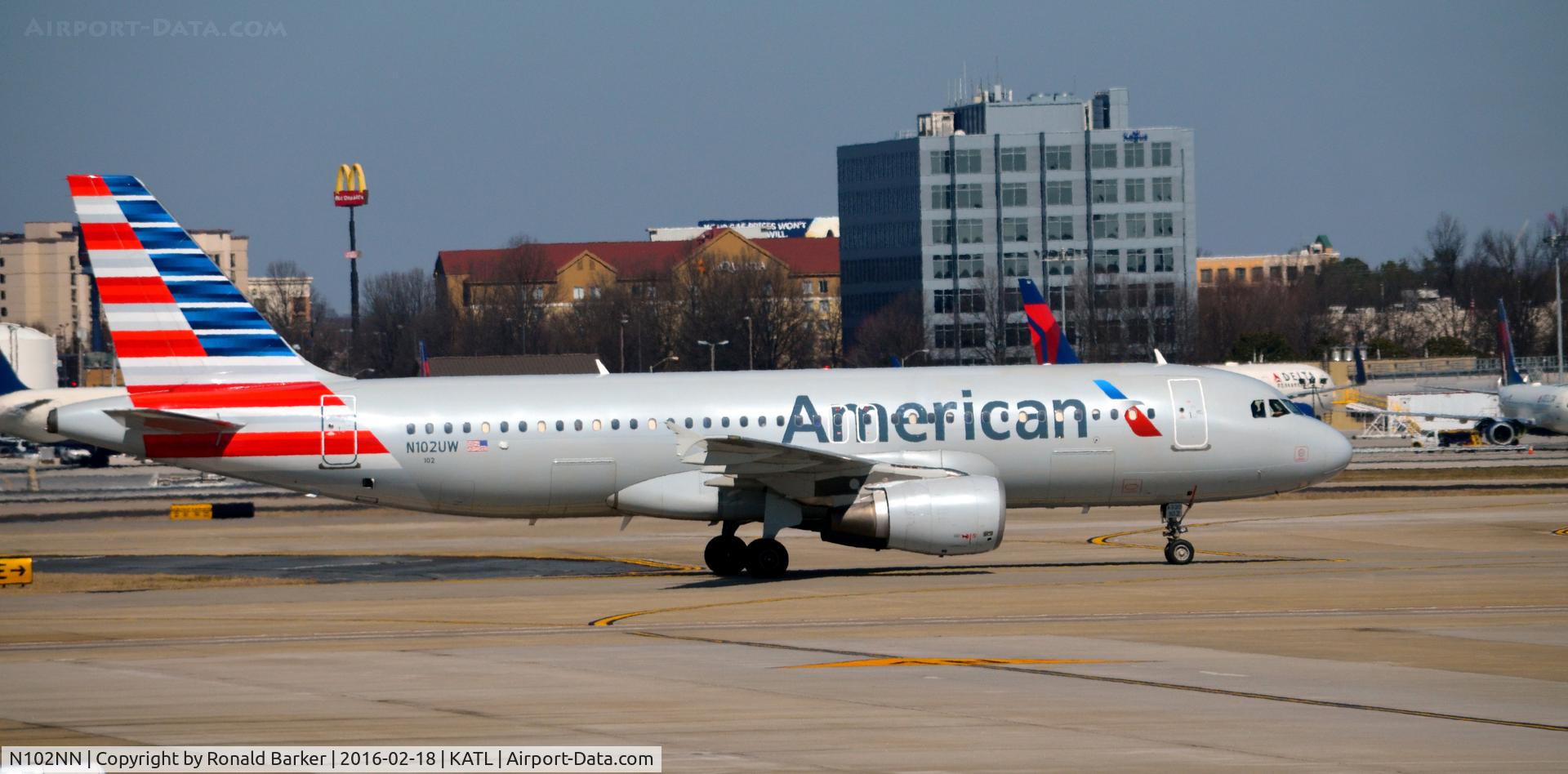 N102NN, 2013 Airbus A321-231 C/N 5860, Taxi Atlanta